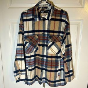Zara Plaid Shacket